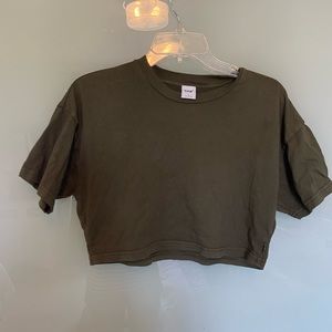 TNA Laid Back T-Shirt in olive green